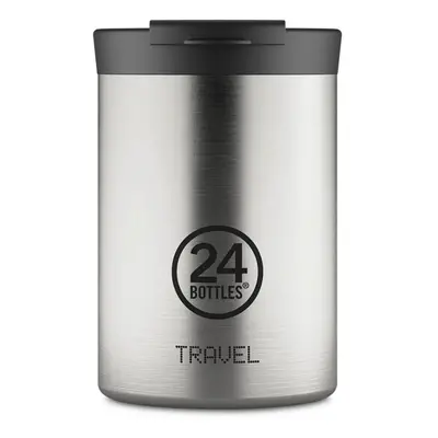 24 Bottles Travel Tumbler Brushed Steel 350ml