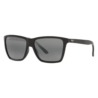 Maui Jim Unisex Sunglass Cruzem - Frame color: Black Shiny, Lens color: Neutral Grey Polarized