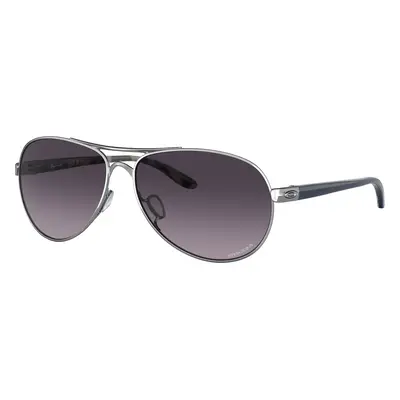 Oakley Woman Sunglass OO4079 Feedback - Frame color: Polished Chrome, Lens color: Prizm Grey Gr