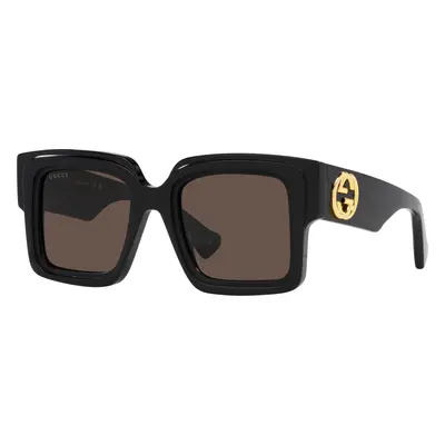 Gucci Woman Sunglass GG1307S - Frame color: Black, Lens color: Brown