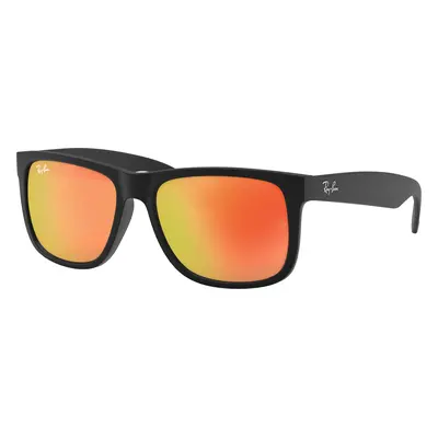 Ray-Ban Man Sunglass RB4165 Justin Color Mix - Frame color: Rubber Black, Lens color: Red Mirro