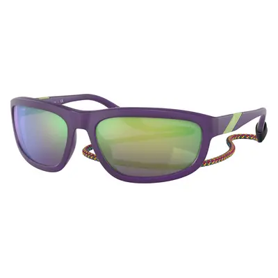 Emporio Armani Man Sunglass EA4183U - Frame color: Matte Opaline Purple, Lens color: Grey Mirro