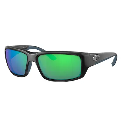 Costa Man Sunglass 6S9006 Fantail - Frame color: Matte Black, Lens color: Green Mirror