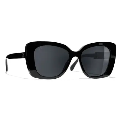 Chanel Woman Sunglass Square Sunglasses CH5422B - Frame color: Black, Lens color: Grey