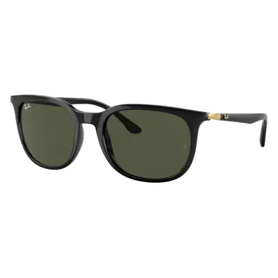 Ray-Ban Unisex Sunglass RB4386 - Frame color: Black, Lens color: Green