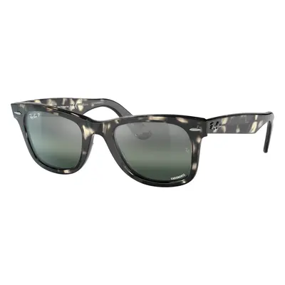 Ray-Ban Unisex Sunglass RB2140 Original Wayfarer Chromance - Frame color: Grey Havana, Lens col