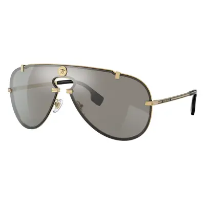 Versace Man Sunglass VE2243 - Frame color: Gold, Lens color: Light Grey Mirror Silver