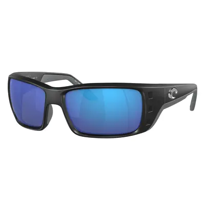 Costa Man Sunglass 6S9022 Permit - Frame color: Matte Black, Lens color: Blue Mirror