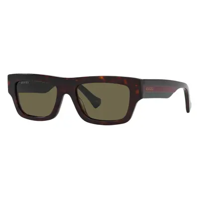 Gucci Man Sunglass GG1301S - Frame color: Tortoise, Lens color: Green