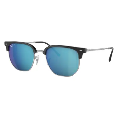 Ray-Ban Unisex Sunglass RB4416 New Clubmaster - Frame color: Black On Silver, Lens color: Grey/