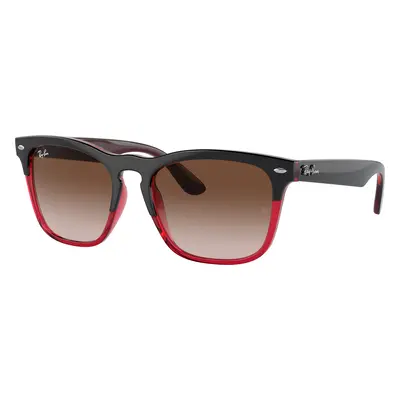 Ray-Ban Unisex Sunglass RB4487 Steve - Frame color: Grey On Transparent Red, Lens color: Brown