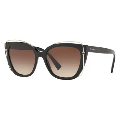 Tiffany & Co. Woman Sunglass TF4148 - Frame color: Black, Lens color: Brown Gradient