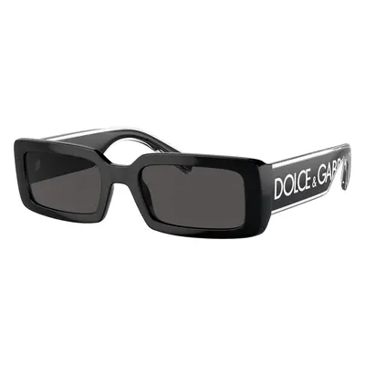 Dolce&Gabbana Woman Sunglass DG6187 - Frame color: Black, Lens color: Dark Grey