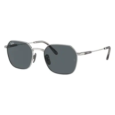 Ray-Ban Unisex Sunglass RB8094 Jim Titanium - Frame color: Silver, Lens color: Blue