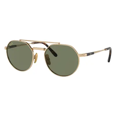 Ray-Ban Unisex Sunglass RB8265 Jack II Titanium - Frame color: Arista Gold, Lens color: Green