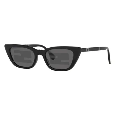 Fendi Woman Sunglass FE40089I - Frame color: Black Shiny, Lens color: Black