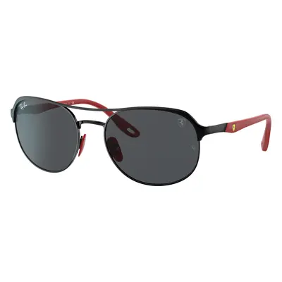 Ray-Ban Unisex Sunglass RB3685M Scuderia Ferrari Collection - Frame color: Black, Lens color: D