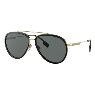 Burberry Man Sunglass BE3125 Oliver - Frame color: Gold, Lens color: Polarized Dark Grey