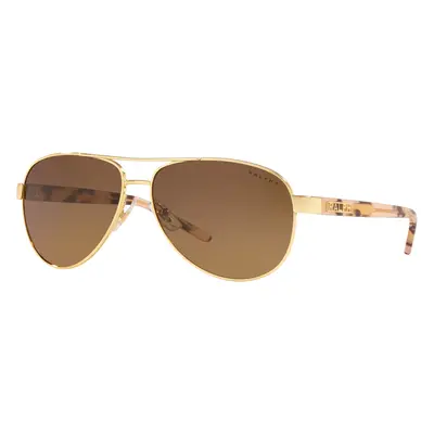 Ralph Woman Sunglass RA4004 - Frame color: Shiny Gold, Lens color: Polar Yellow Gradient Brown