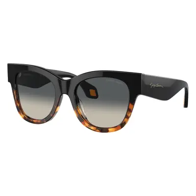 Giorgio Armani Woman Sunglass AR8195U - Frame color: Black/Yellow Havana, Lens color: Grey Grad