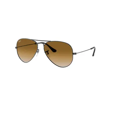 Ray-Ban Unisex Sunglass RB3025 Aviator Gradient - Frame color: Gunmetal, Lens color: Light Brow