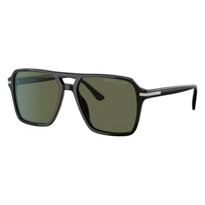 Prada Man Sunglass PR 20YS - Frame color: Black, Lens color: Polarized Green