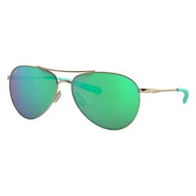 Costa Woman Sunglass 6S6003 Piper - Frame color: Shiny Gold, Lens color: Green Mirror