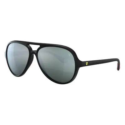 Ray-Ban Unisex Sunglass RB4125M Scuderia Ferrari Collection - Frame color: Black, Lens color: S