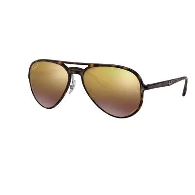 Ray-Ban Unisex Sunglass RB4320CH Chromance - Frame color: Light Havana, Lens color: Purple