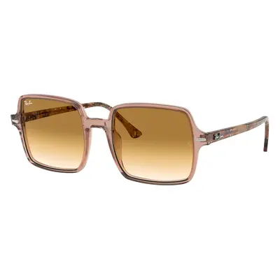 Ray-Ban Woman Sunglass RB1973 Square II - Frame color: Transparent Brown, Lens color: Light Bro