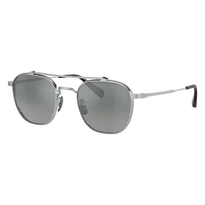 Oliver Peoples Unisex Sunglass OV1294ST Mandeville - Frame color: Brushed Silver, Lens color: D