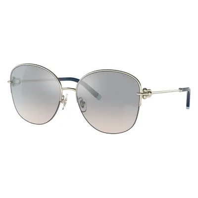 Tiffany & Co. Woman Sunglass TF3082 - Frame color: Pale Gold, Lens color: Gradient Blue Mirror 