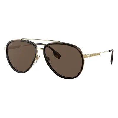 Burberry Man Sunglass BE3125 Oliver - Frame color: Gold, Lens color: Dark Brown