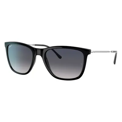 Ray-Ban Unisex Sunglass RB4344 - Frame color: Black, Lens color: Blue/Grey