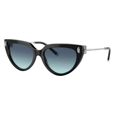 Tiffany & Co. Woman Sunglass TF4195 - Frame color: Black, Lens color: Azure Gradient Blue