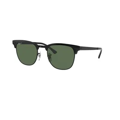 Ray-Ban Unisex Sunglass RB3716 Clubmaster Metal - Frame color: Black, Lens color: G-15 Green