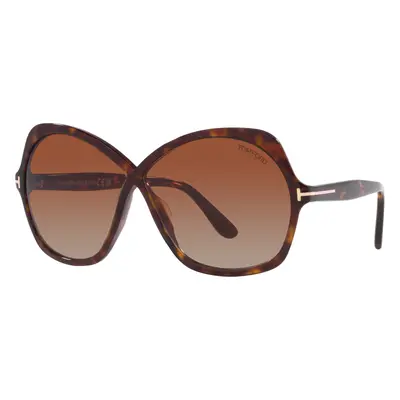 Tom Ford Woman Sunglass FT1013 - Frame color: Brown Dark, Lens color: Brown Grad