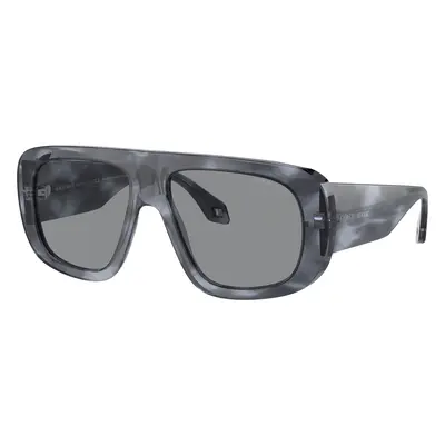 Giorgio Armani Man Sunglass AR8183 - Frame color: Striped Blue, Lens color: White