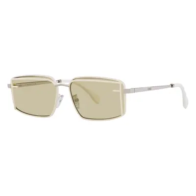 Fendi Woman Sunglass FE40102U - Frame color: Ivory, Lens color: Green