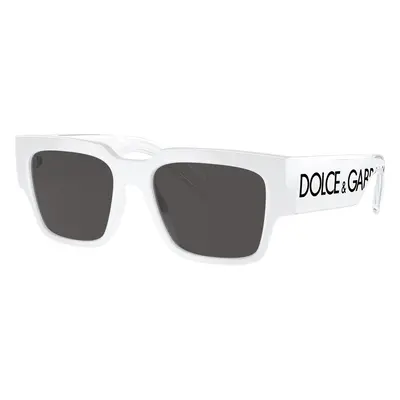 Dolce&Gabbana Man Sunglass DG6184 - Frame color: White, Lens color: Dark Grey