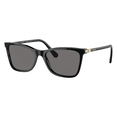 Swarovski Woman Sunglass SK6004 - Frame color: Black, Lens color: Dark Grey Polar