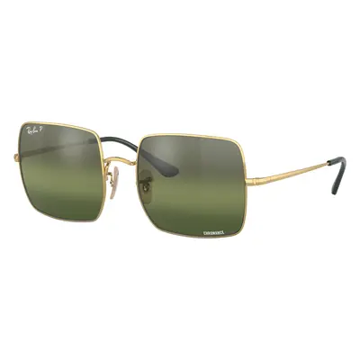 Ray-Ban Woman Sunglass RB1971 Square 1971 Chromance - Frame color: Arista Gold, Lens color: Gre