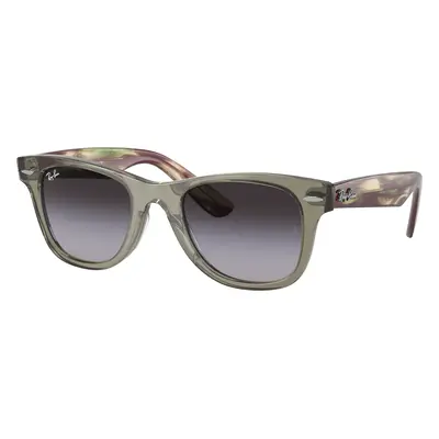 Ray-Ban Unisex Sunglass RB9066S Wayfarer Kids - Frame color: Transparent Green, Lens color: Gre