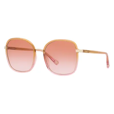 Chloé Woman Sunglass CH0031S - Frame color: Pink Gradient, Lens color: Orange