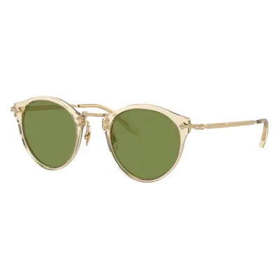 Oliver Peoples Man Sunglass OV5184S OP-505 Sun - Frame color: Buff-Gold, Lens color: Green