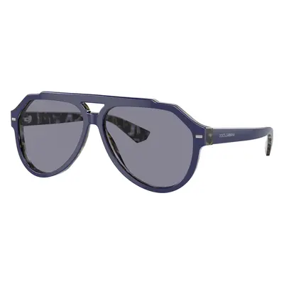 Dolce&Gabbana Man Sunglass DG4452 - Frame color: Blue On Blue Havana, Lens color: Grey