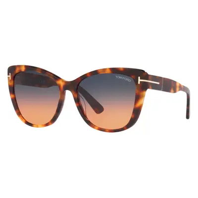 Tom Ford Woman Sunglass FT0937 - Frame color: Tortoise Blonde, Lens color: Blue Gradient