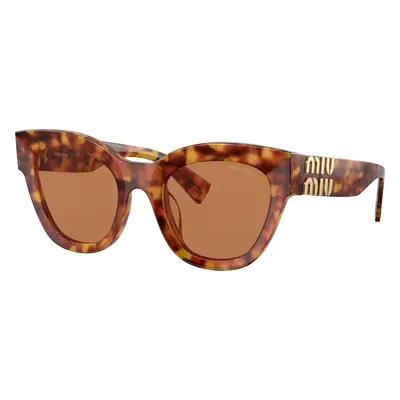 Miu Miu Woman Sunglass MU 01YS - Frame color: Light Havana, Lens color: Brown