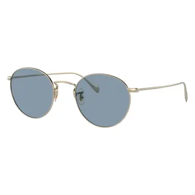 Oliver Peoples Unisex Sunglass OV1186S Coleridge Sun - Frame color: Gold, Lens color: Cobalto