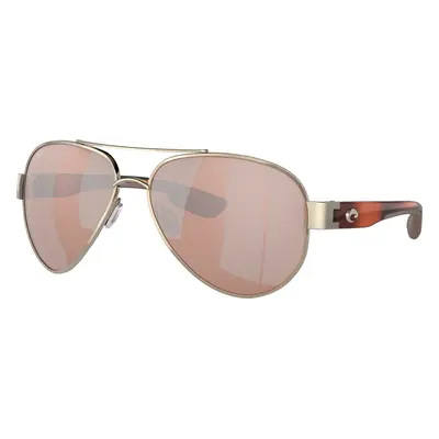 Costa Unisex Sunglass 6S4010 South Point - Frame color: Rose Gold, Lens color: Copper Silver Mi